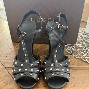 Gucci Leather Studded Sandals